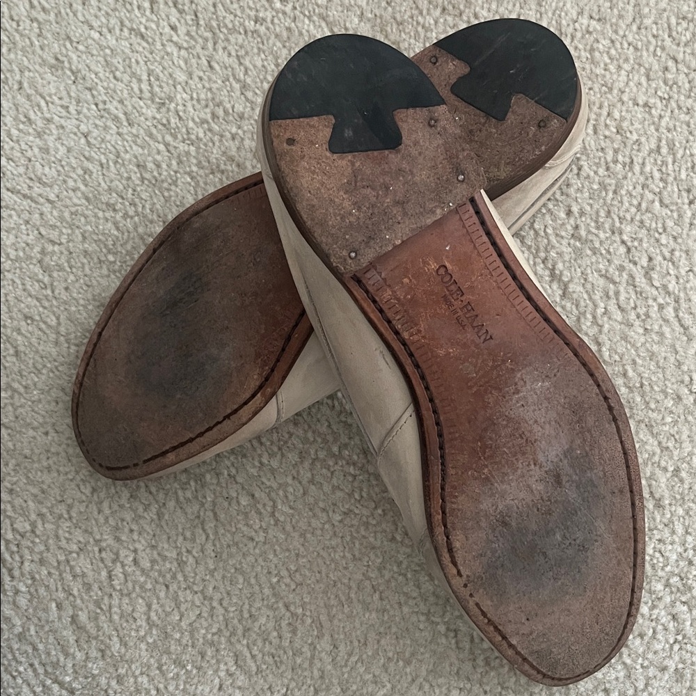 Cole Haan Men's Cream Loafers - Picture 2 of 11